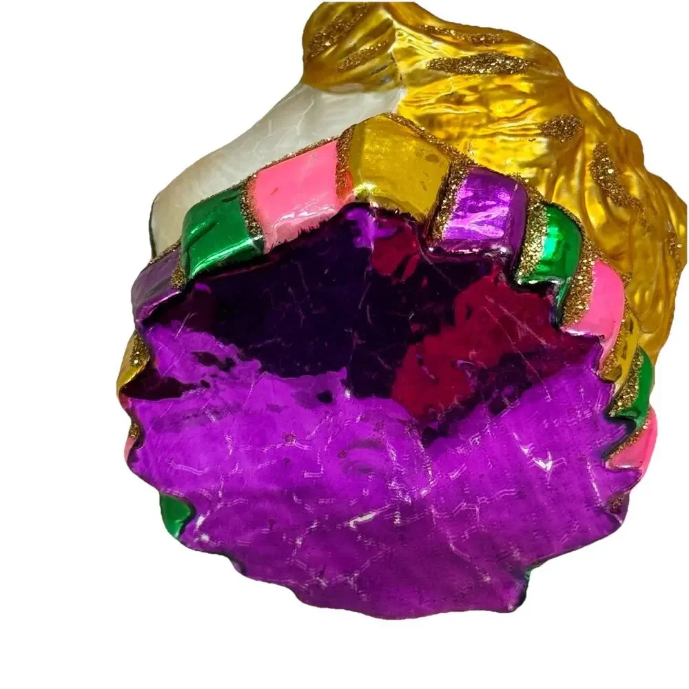 Kurt Adler Polonaise Clown Face Hand Painted Christmas Ornament Komozja